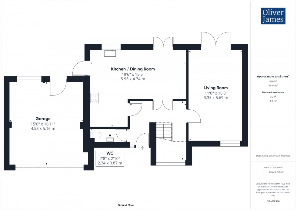 Floorplan for Belle Isle Crescent, Brampton, PE28