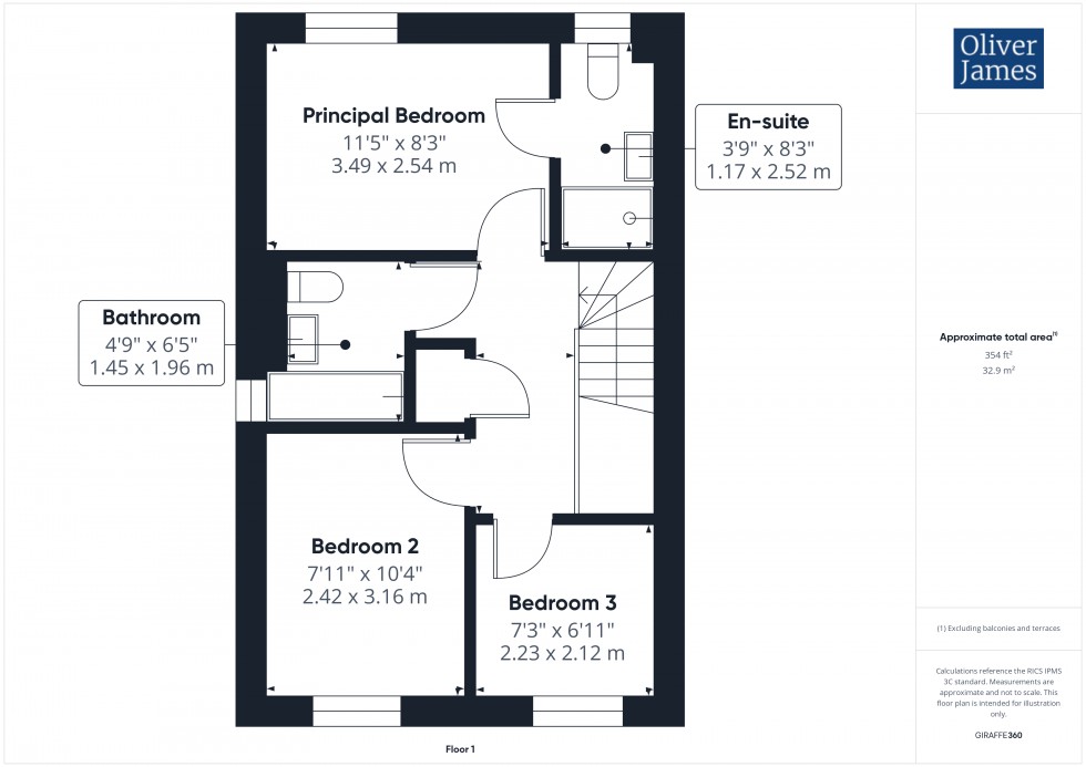 Floorplan for Haynes Close, Sawtry, PE28