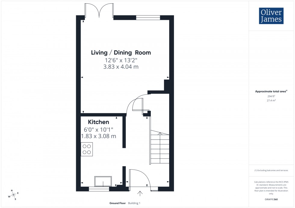 Floorplan for Kite Close, Hartford, PE29