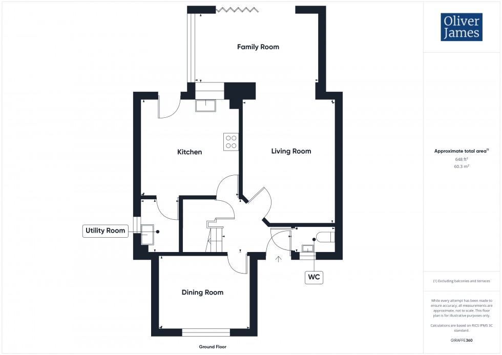 Floorplan for Sparrowhawk Way, Hartford, PE29