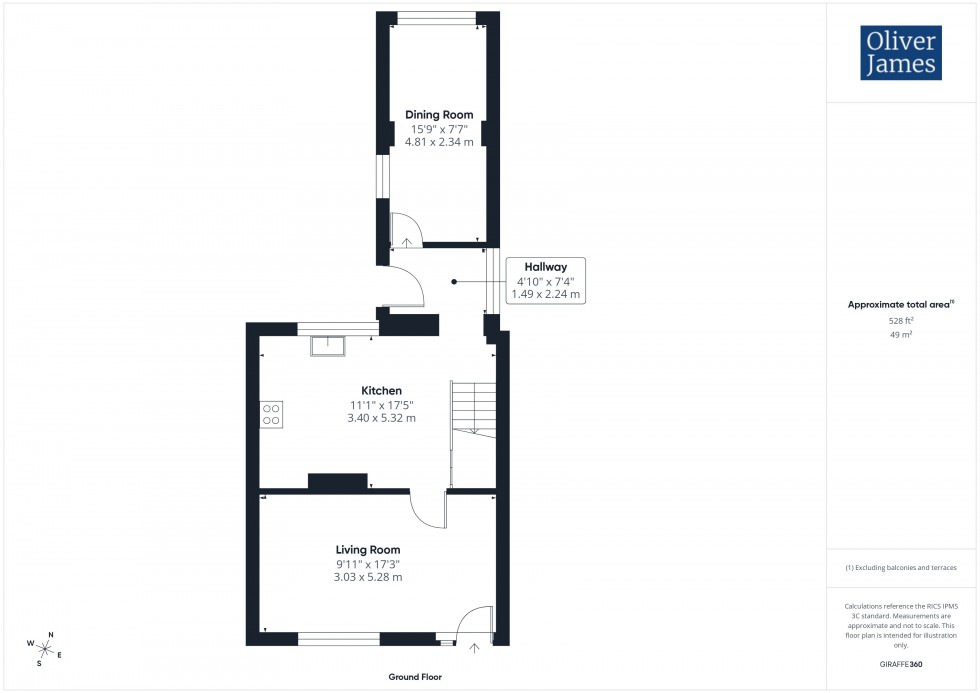 Floorplan for Macbeth Close, Huntingdon, PE29