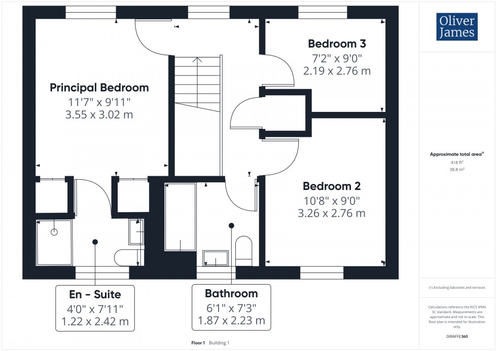 Floorplan for Rowell Way, Sawtry, PE28