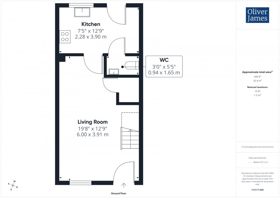 Floorplan for California Road, Huntingdon, PE29