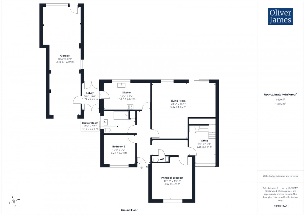 Floorplan for Wood End Lane, Pertenhall, MK44