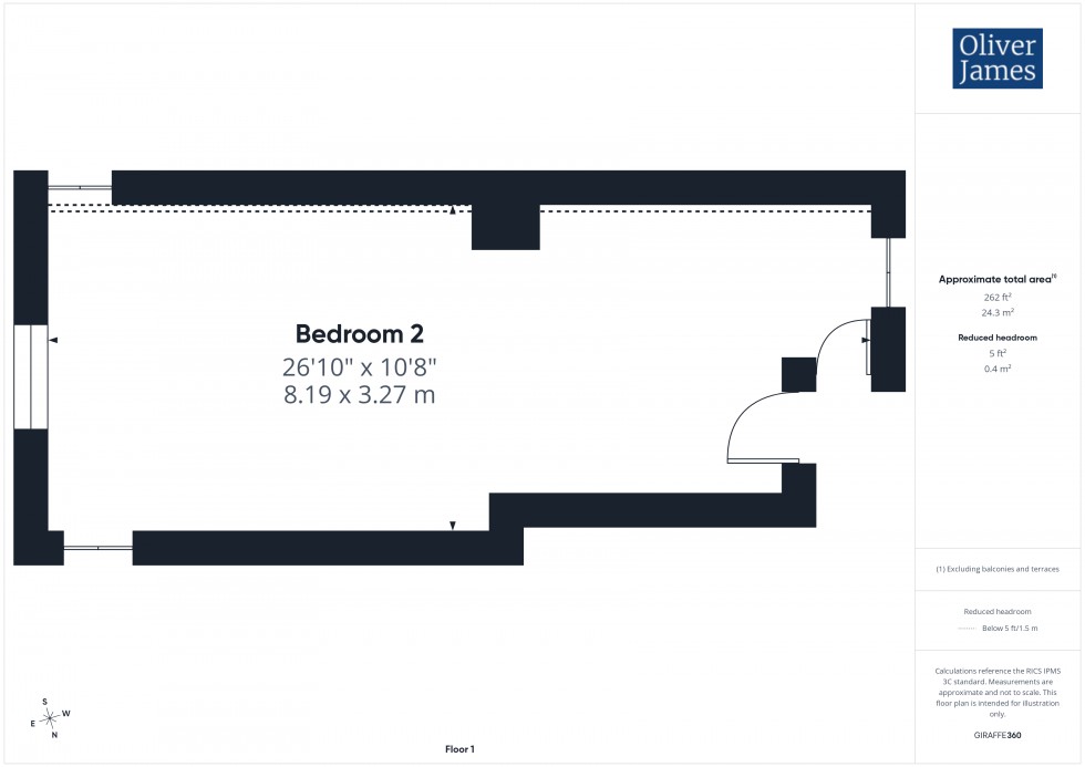 Floorplan for Wood End Lane, Pertenhall, MK44