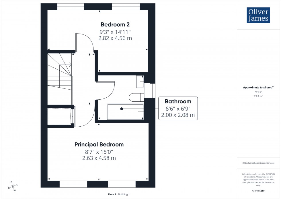 Floorplan for Hetley Close, Brampton, PE28