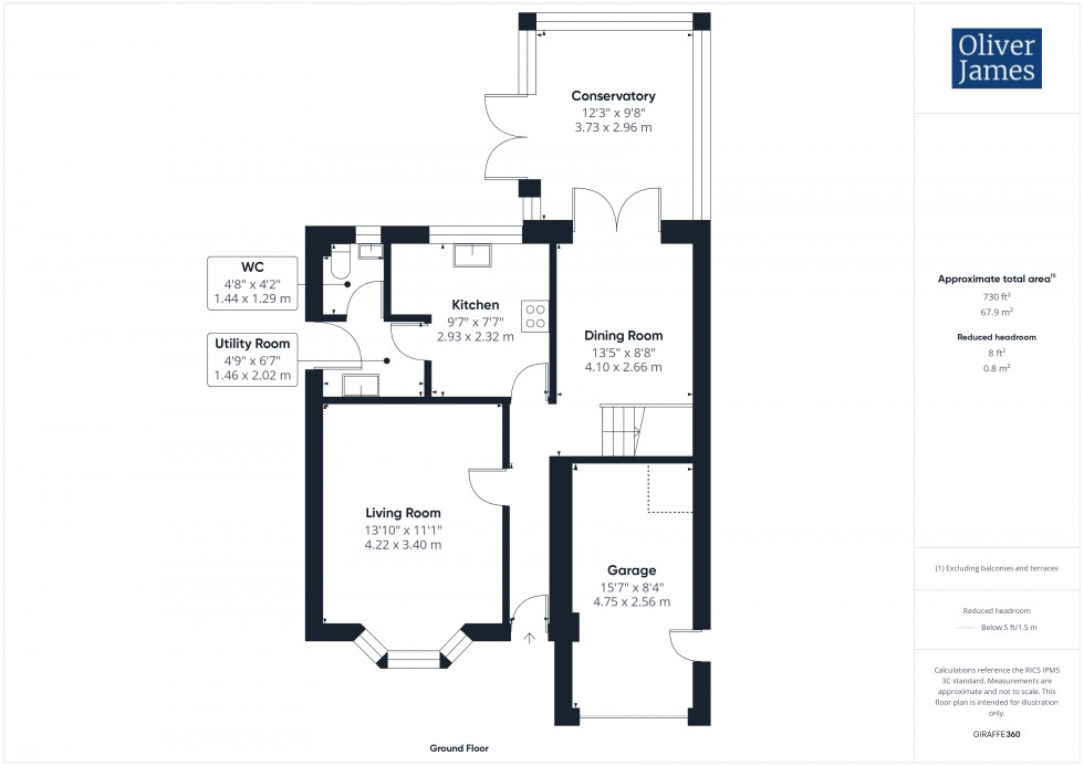 Floorplan for Whinfell Close, Huntingdon, PE29