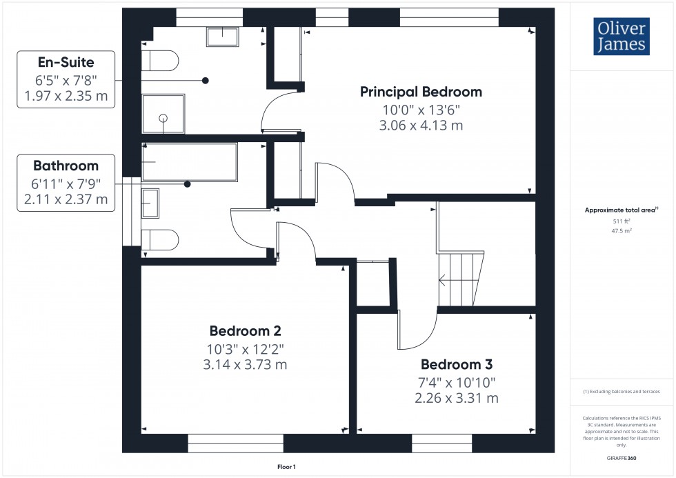 Floorplan for Whinfell Close, Huntingdon, PE29