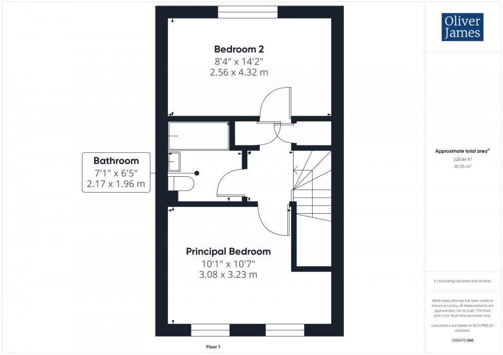 Floorplan for Jackson Avenue, Sawtry, PE28