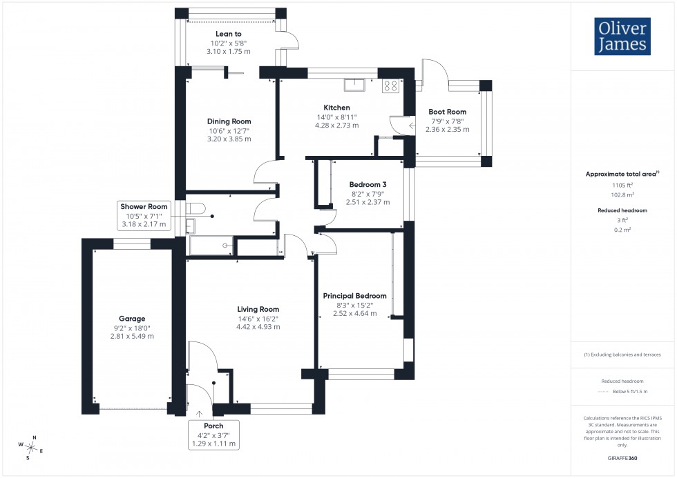 Floorplan for Scotney Way, Sawtry, PE28