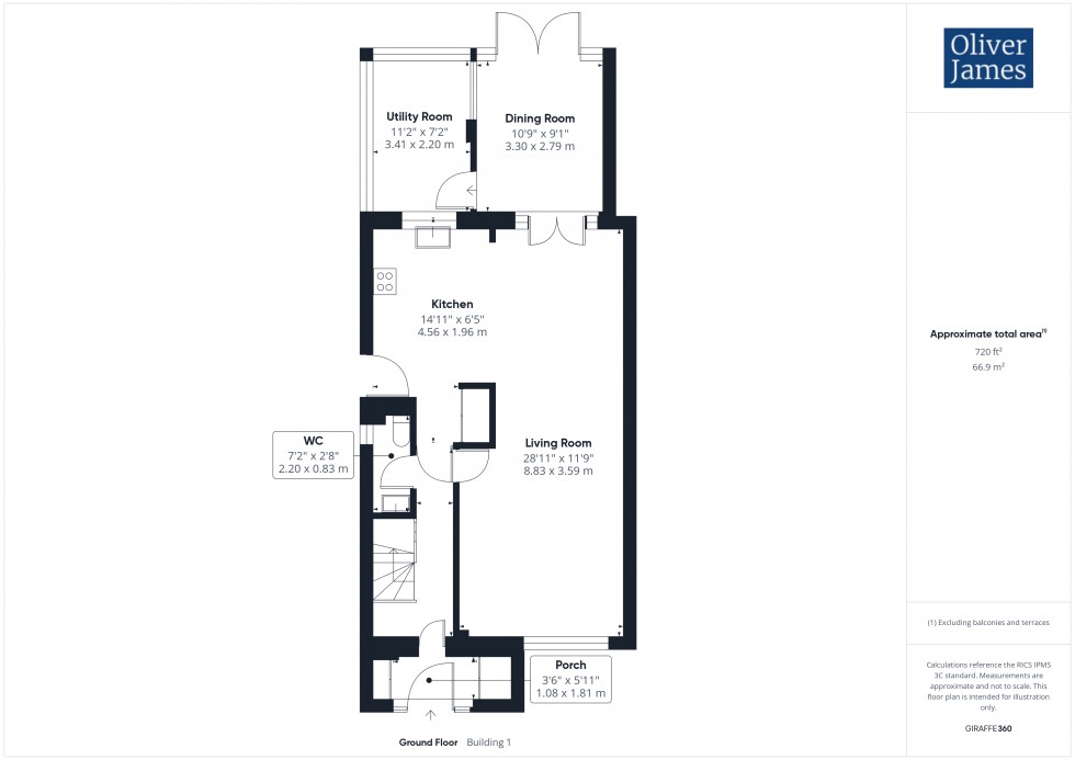 Floorplan for Gloucester Road, Sawtry, PE28