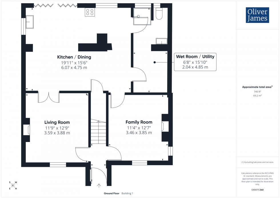 Floorplan for West End, Brampton, PE28