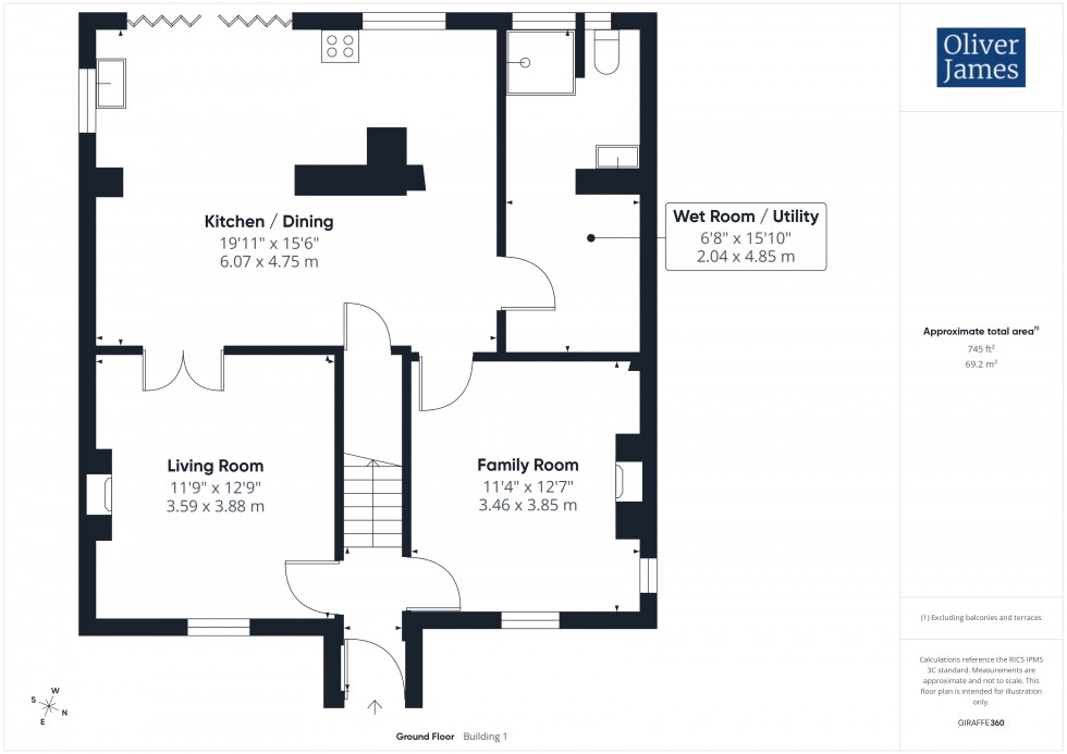 Floorplan for West End, Brampton, PE28