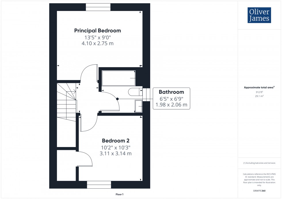 Floorplan for Hodson Court, Sawtry, PE28