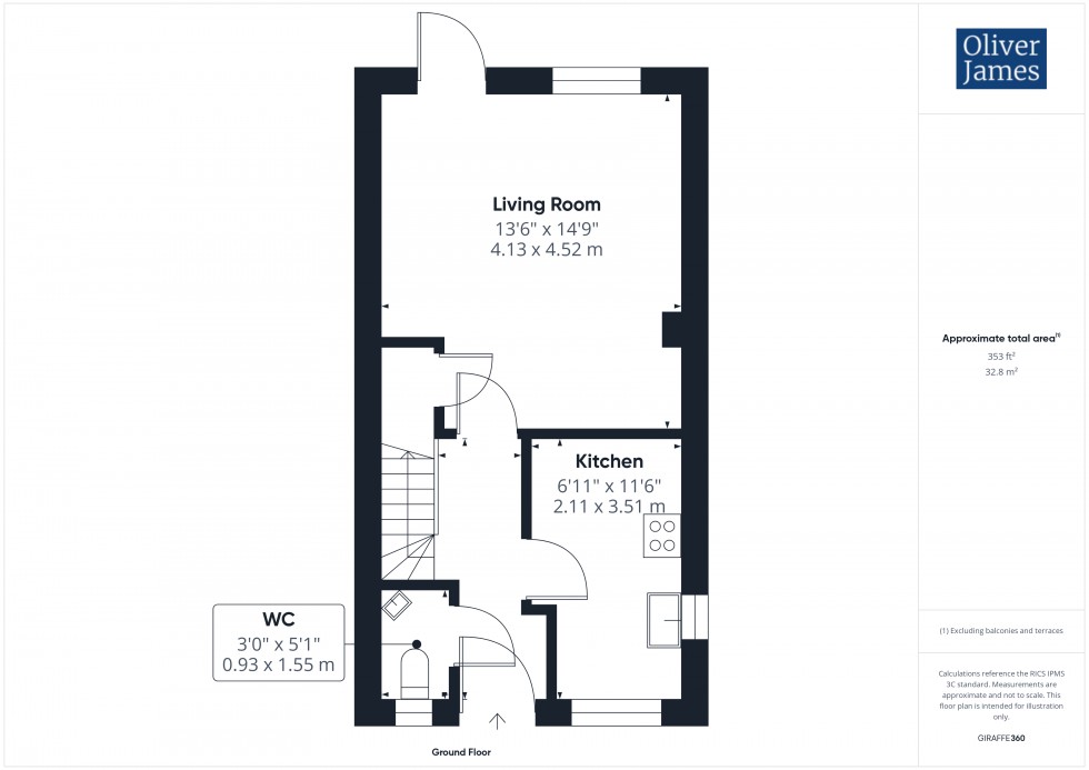 Floorplan for Hodson Court, Sawtry, PE28