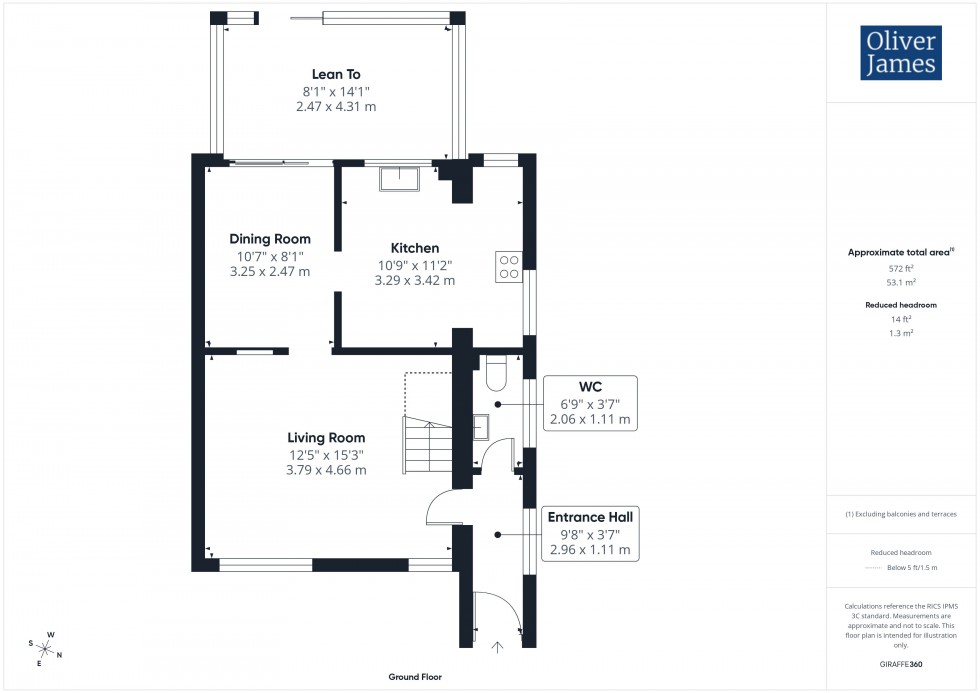 Floorplan for Marlborough Close, St. Ives, PE27