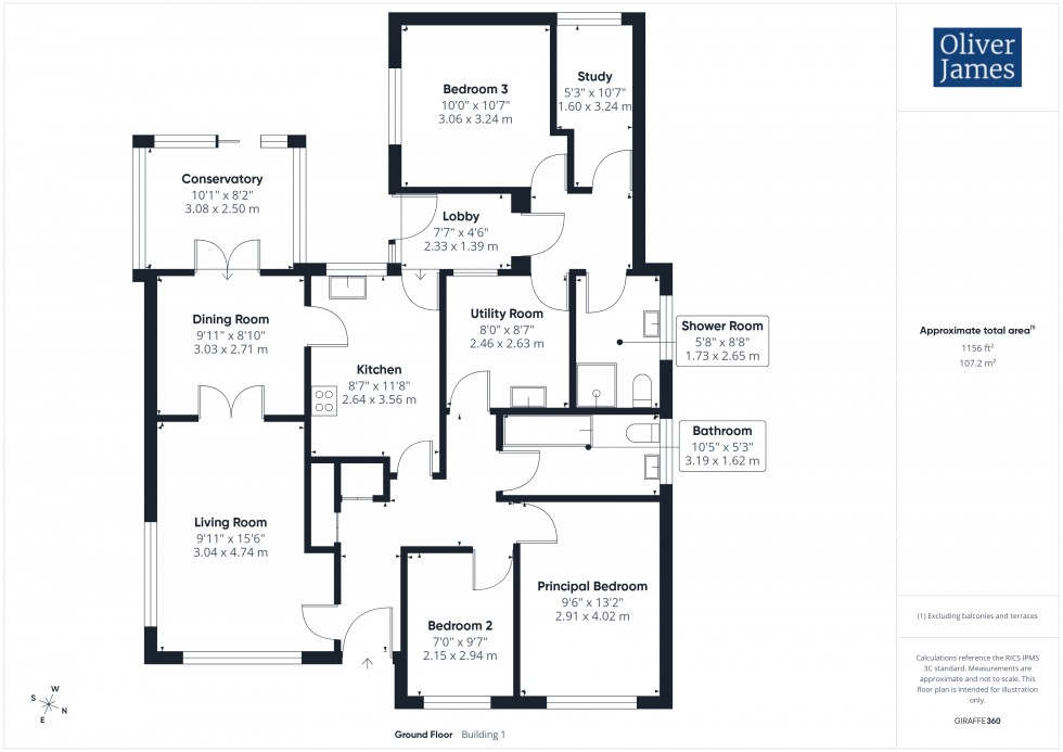 Floorplan for Mill Road, Hartford, PE29