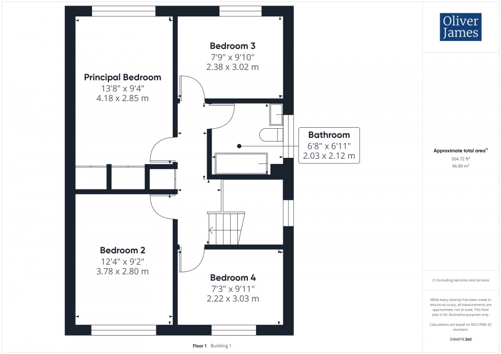 Floorplan for St. Margarets Road, Wyton, PE28