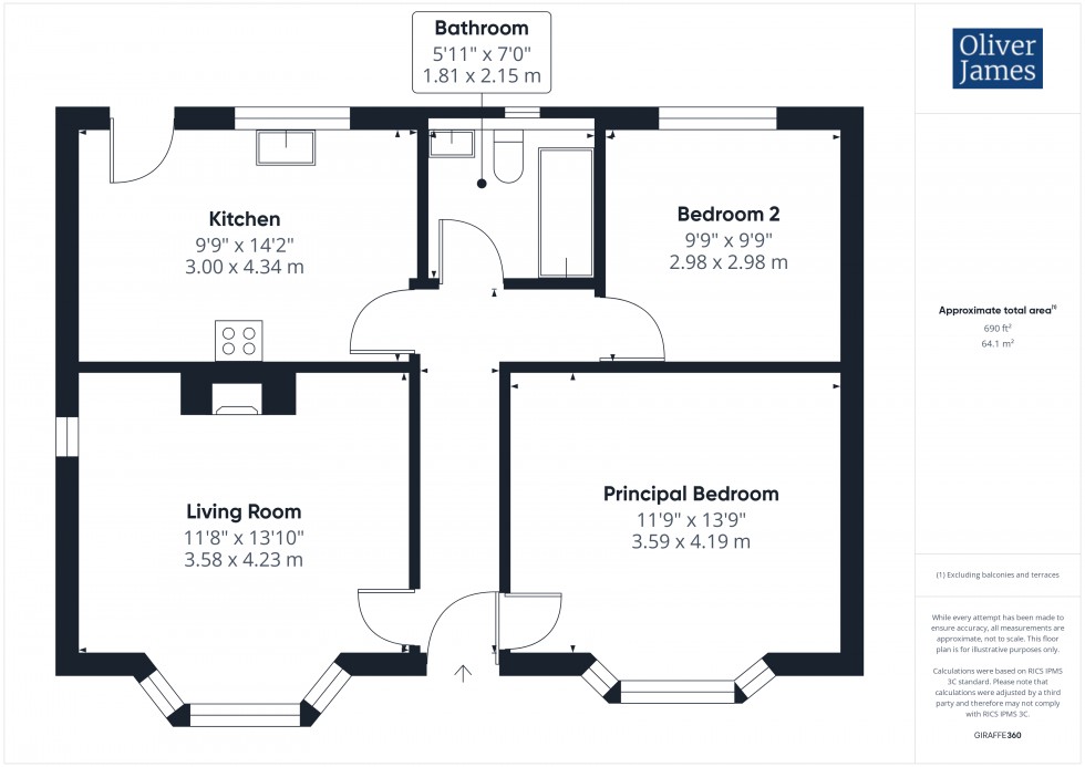 Floorplan for St. Peters Road, Huntingdon, PE29