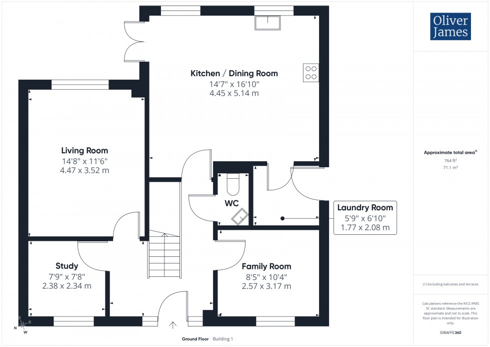 Floorplan for Rowell Way, Sawtry, PE28