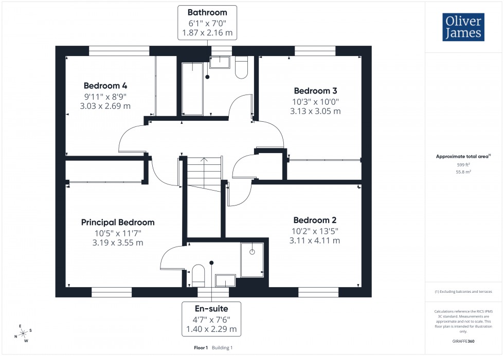 Floorplan for Rowell Way, Sawtry, PE28