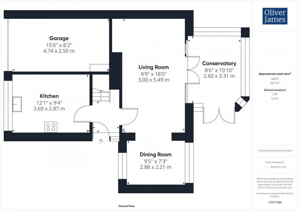 Floorplan for Chestnut Close, Brampton, PE28