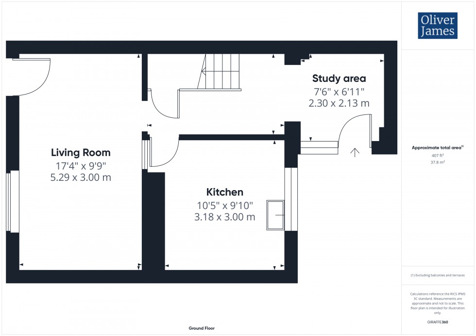 Floorplan for Falstaff Way, Hartford, PE29