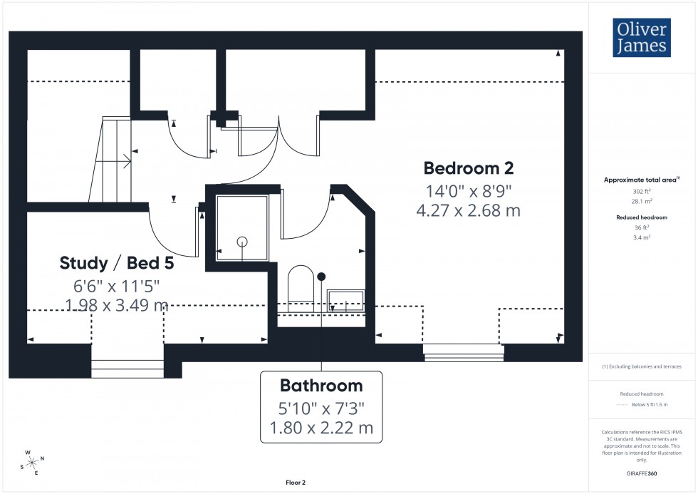 Floorplan for Ailwyn Road, St. Neots, PE19