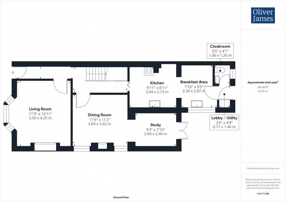 Floorplan for Ingram Street, Huntingdon, PE29