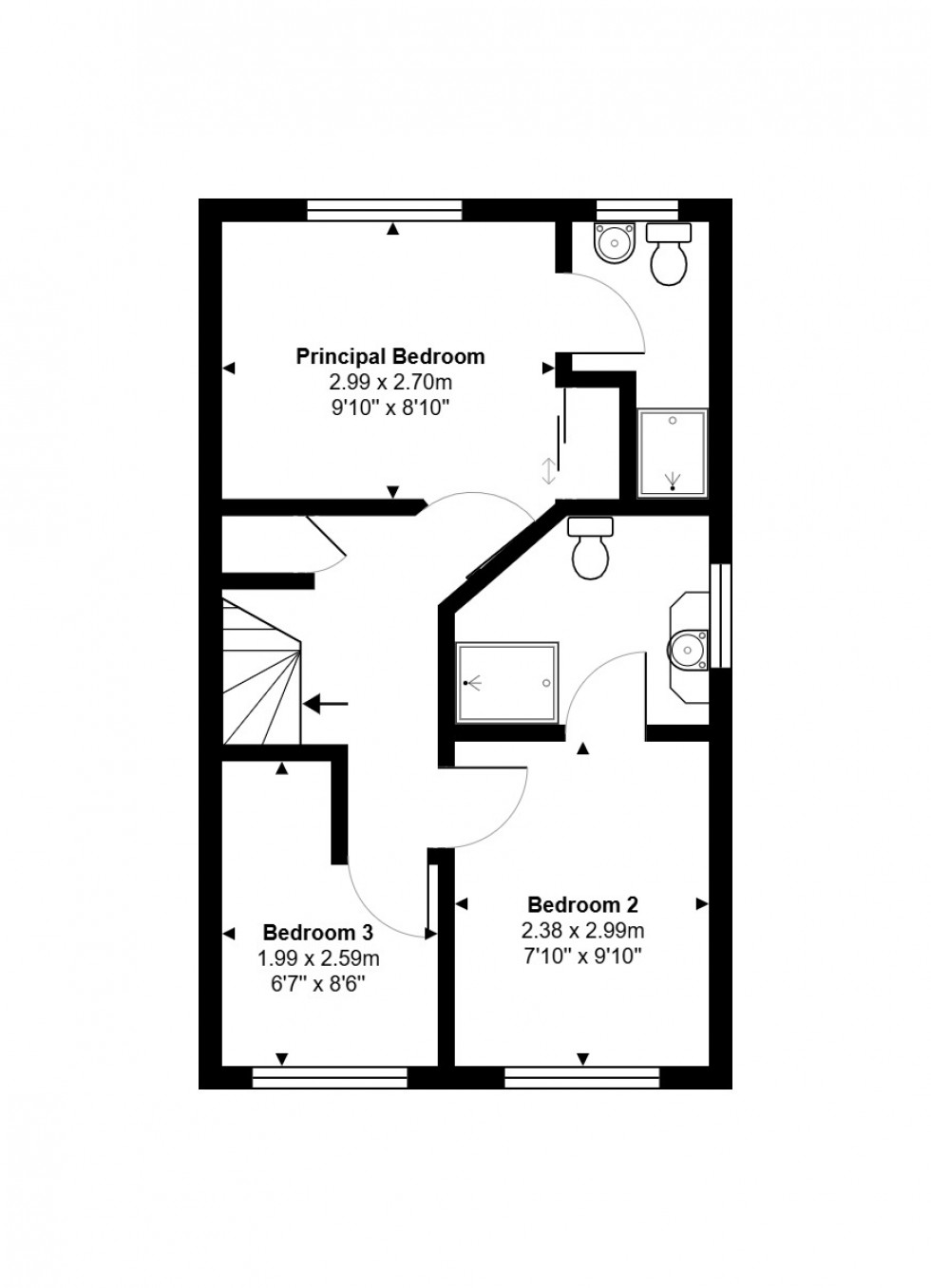 Floorplan for Parker Crescent, Sawtry, PE28