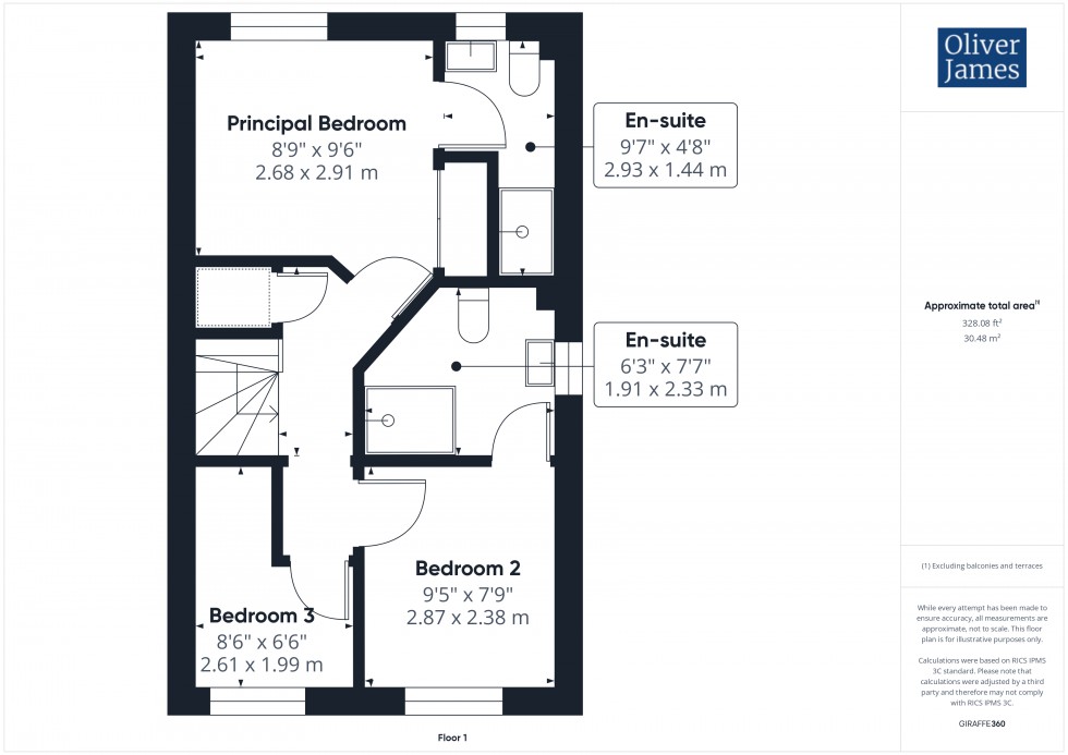 Floorplan for Parker Crescent, Sawtry, PE28