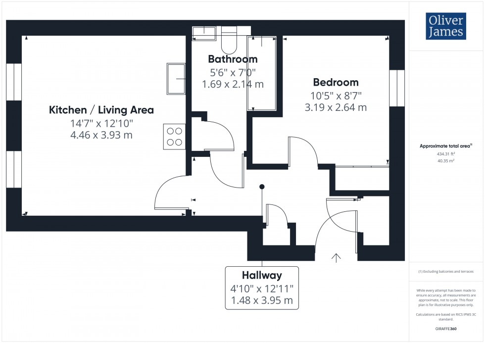 Floorplan for Butcher Drive, Godmanchester, PE29