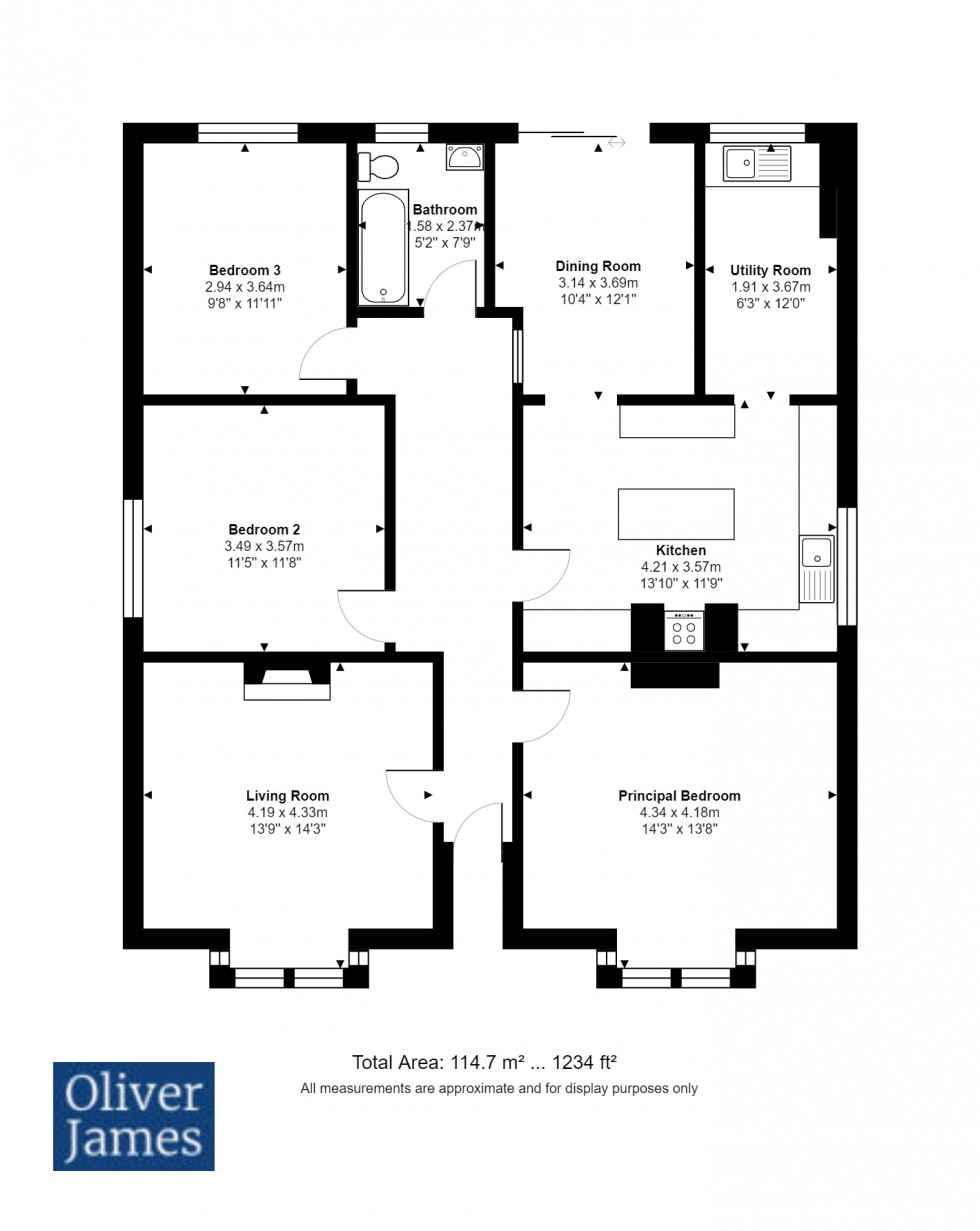 Floorplan for Wistow Toll, Wistow, PE28