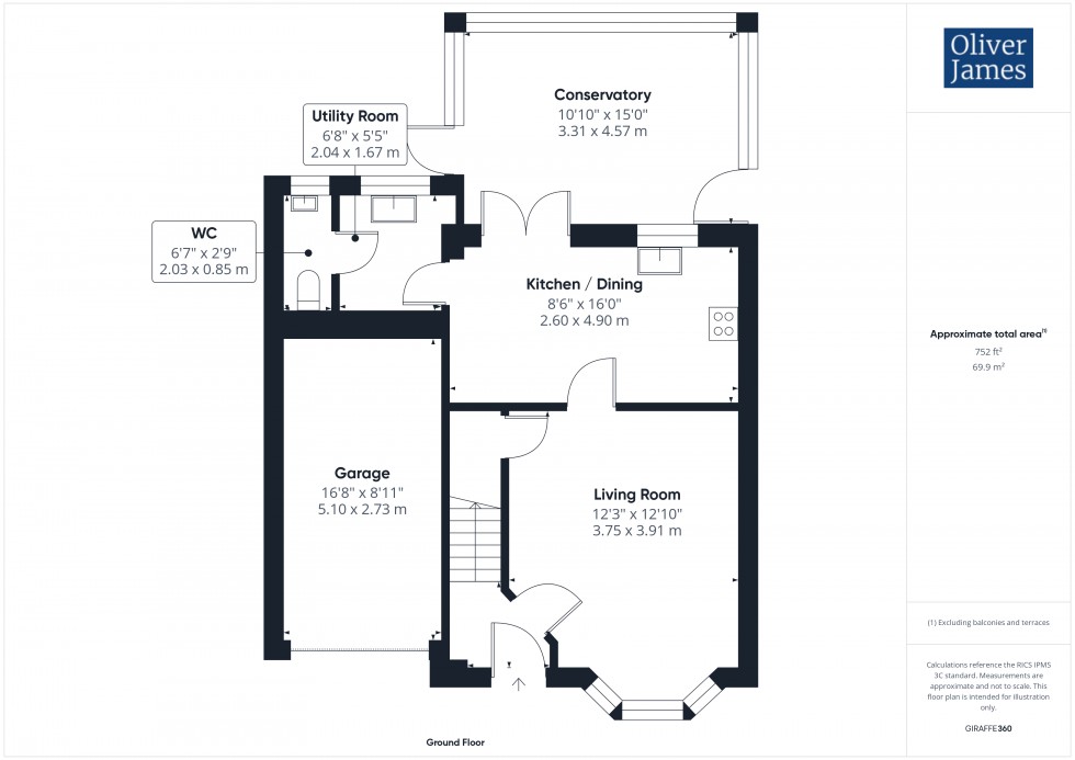 Floorplan for The Maltings, Sawtry, PE28