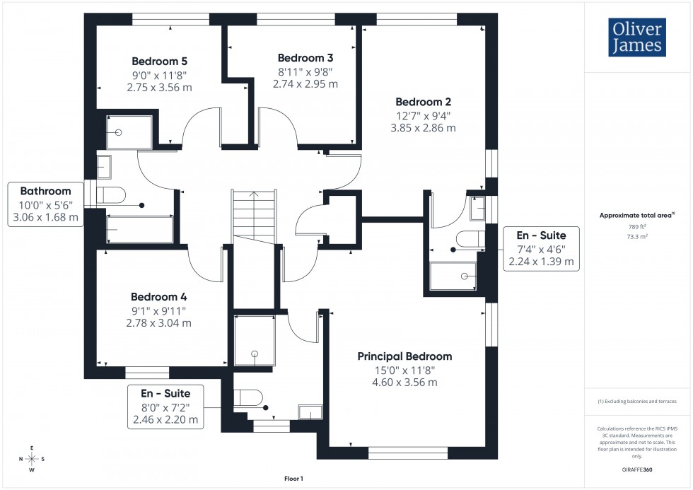 Floorplan for Clarke Crescent, Sawtry, PE28