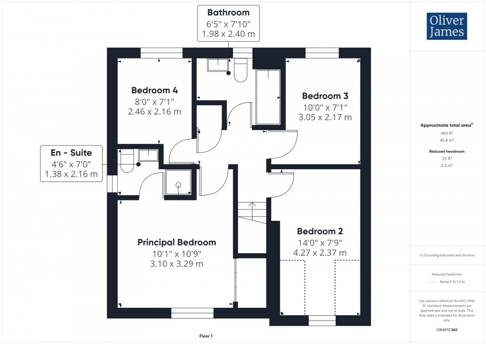 Floorplan for Warren Croft, Sawtry, PE28