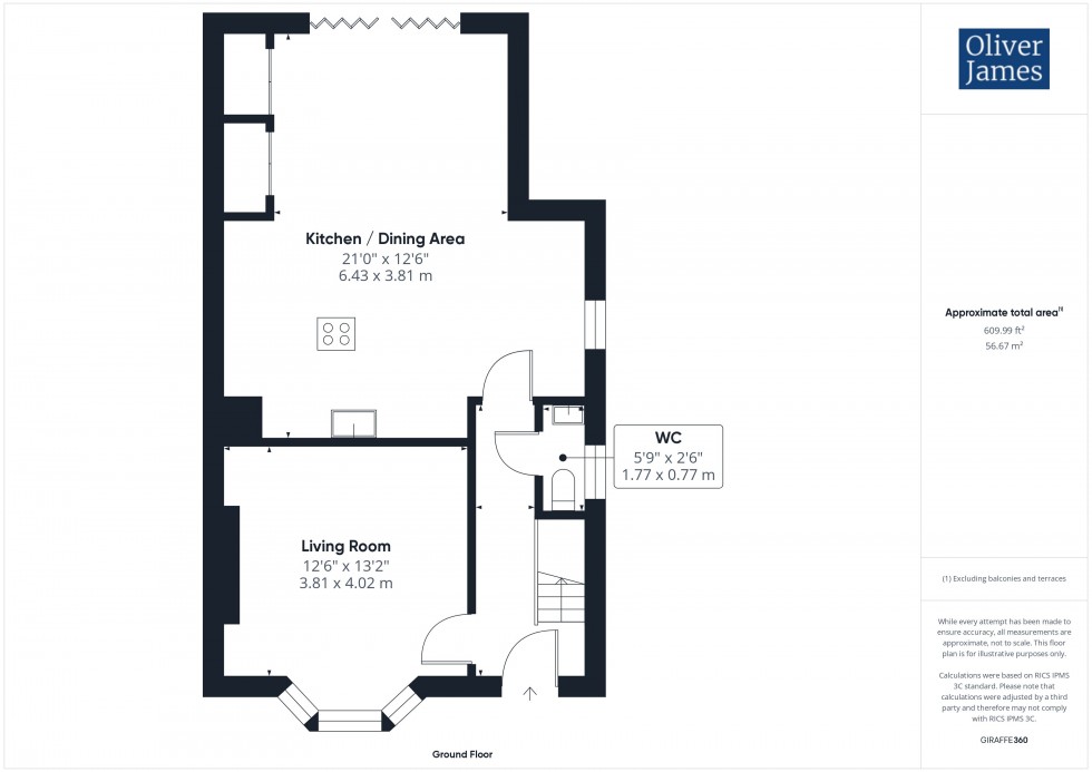 Floorplan for Green End Road, Sawtry, PE28