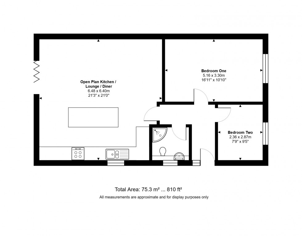Floorplan for Rockingham Road, Sawtry, PE28