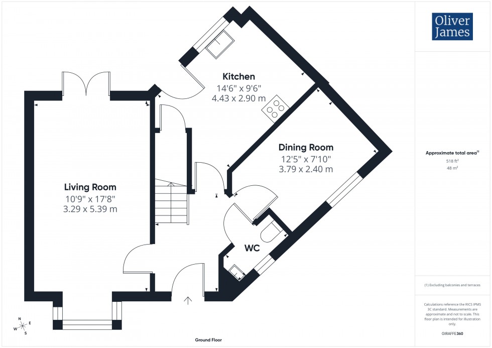 Floorplan for Cromwell Drive, Huntingdon, PE29