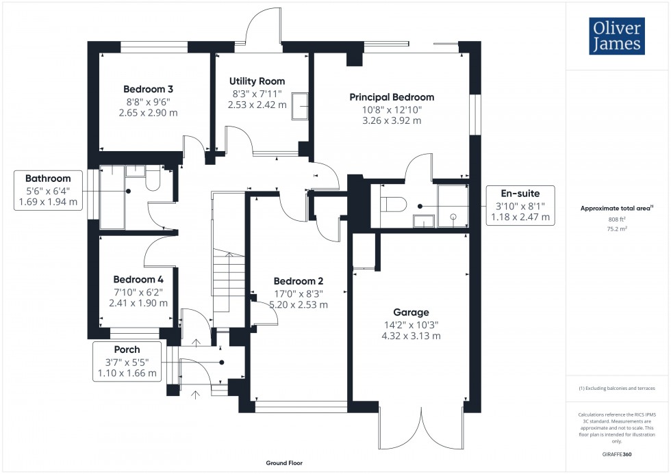 Floorplan for Parsons Drive, Ellington, PE28