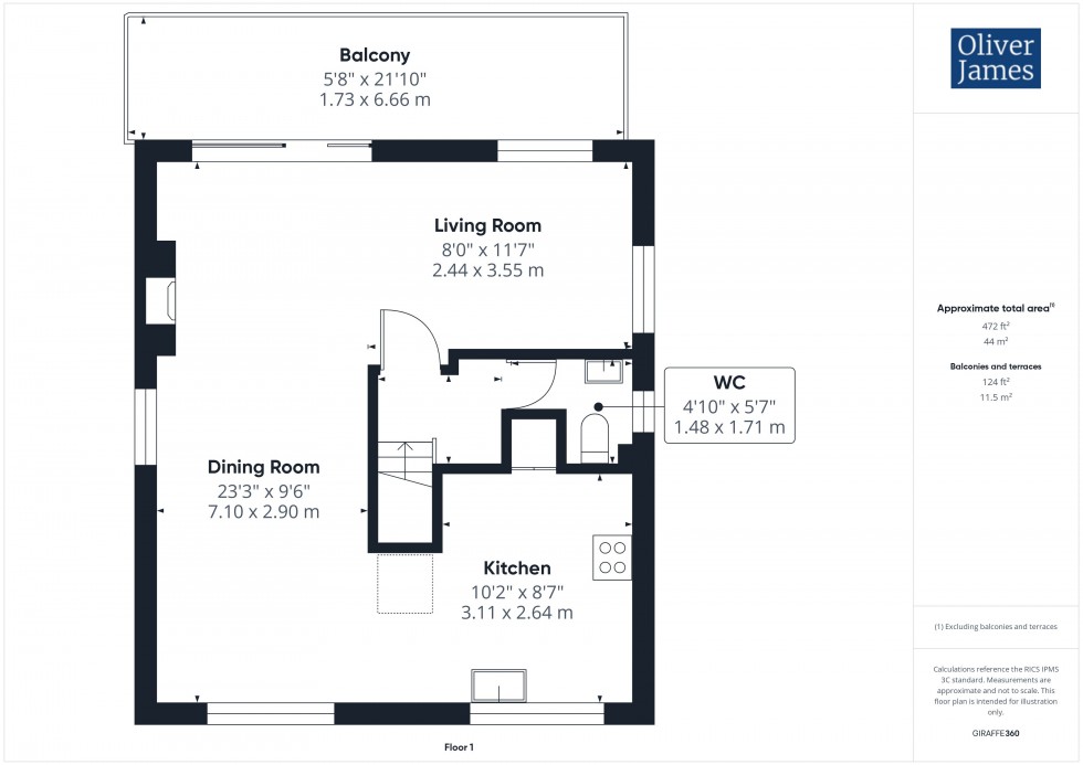 Floorplan for Parsons Drive, Ellington, PE28