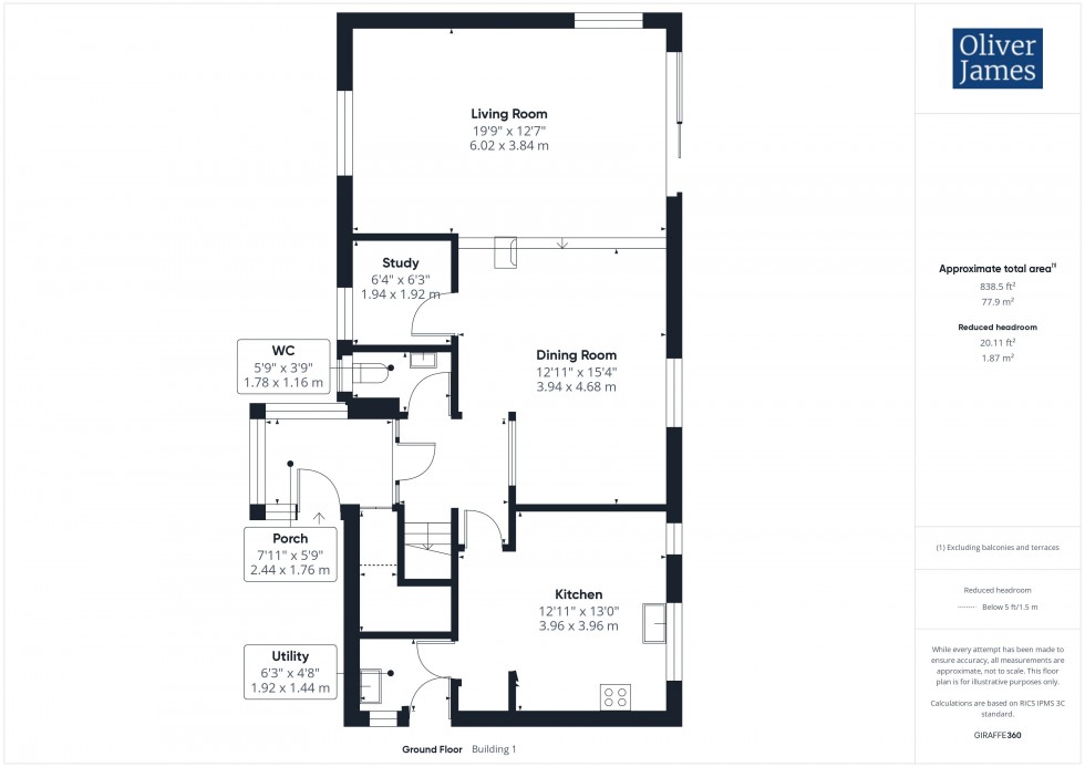 Floorplan for High Street, Conington, CB23