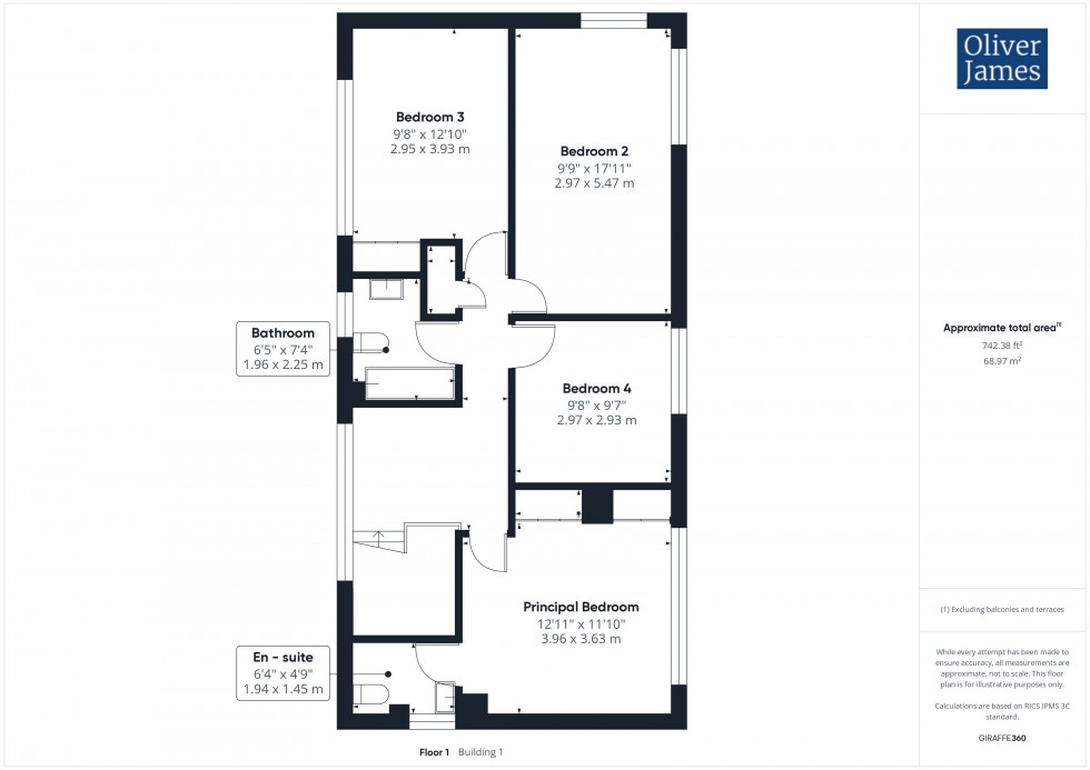 Floorplan for High Street, Conington, CB23