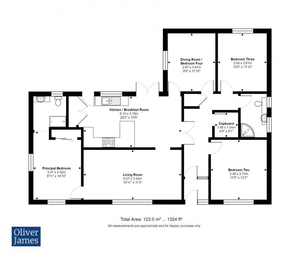 Floorplan for The Green, Conington, PE7