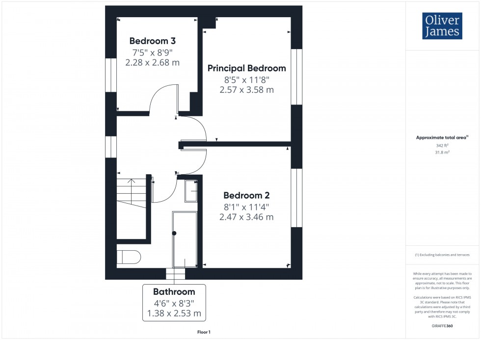 Floorplan for Cowper Road, Huntingdon, PE29