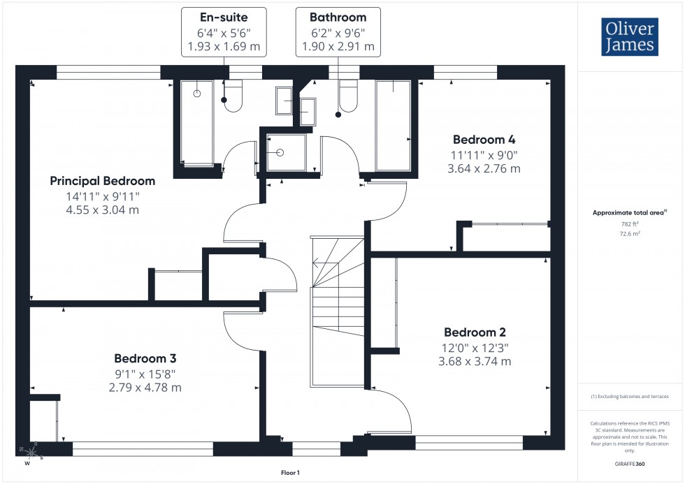 Floorplan for Hobby Close, Hartford, PE29