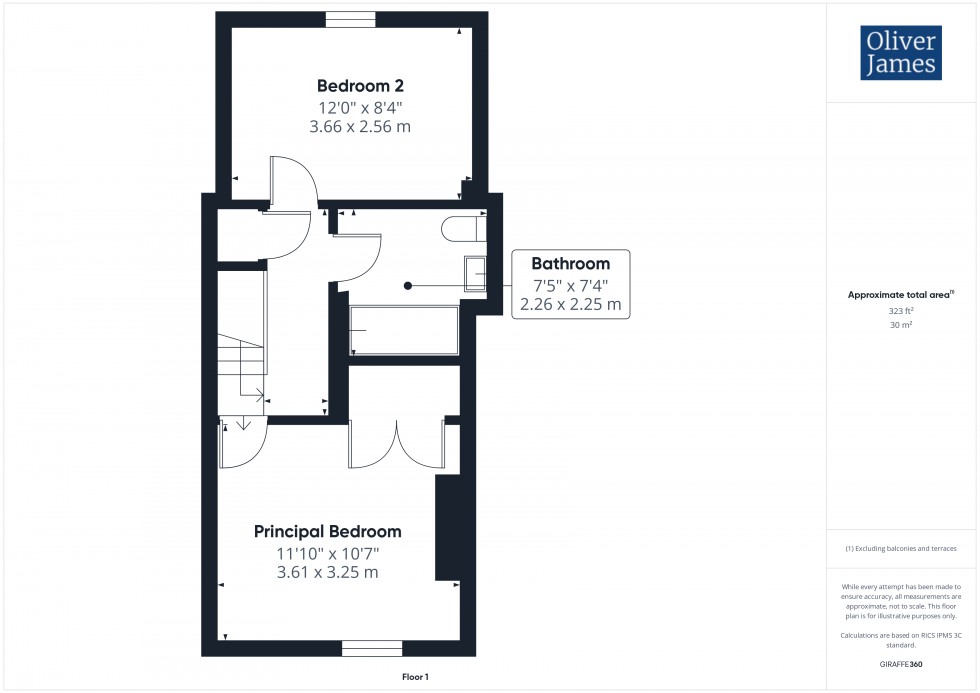 Floorplan for Great Northern Street, Huntingdon, PE29
