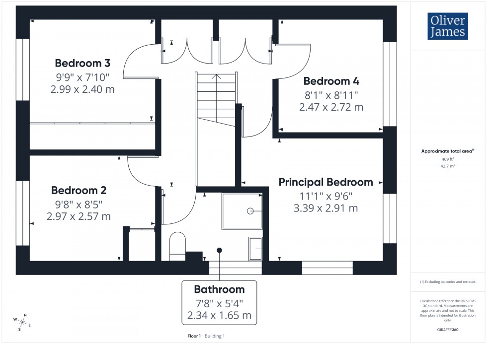Floorplan for Rodney Road, Hartford, PE29