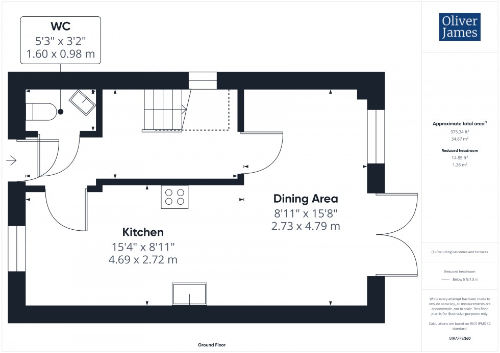 Floorplan for Griffin Road, Brampton, PE28