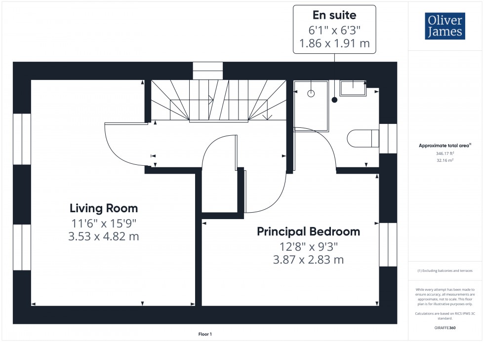 Floorplan for Griffin Road, Brampton, PE28